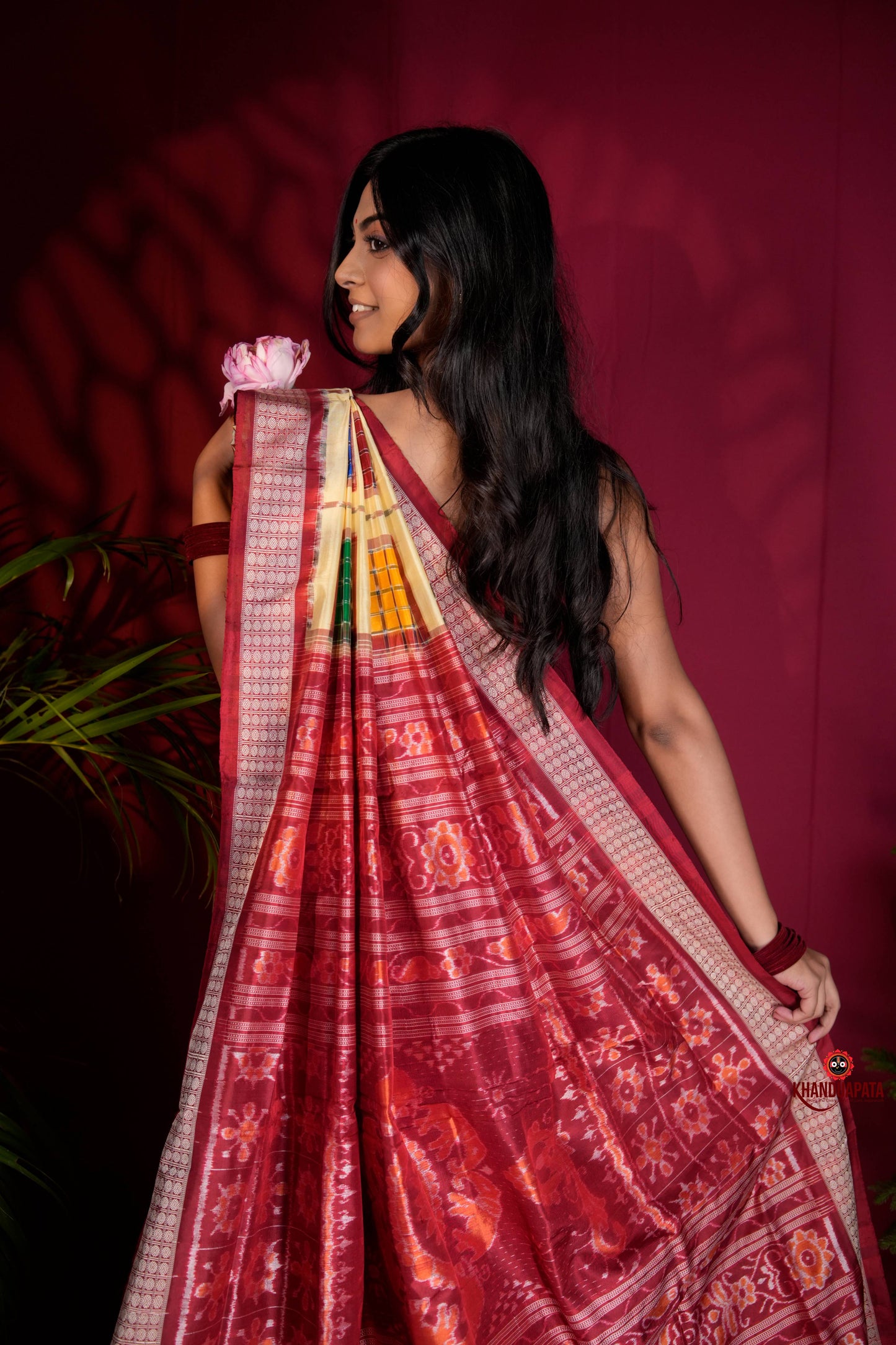 Multicolored Geometric & Abstract Design Silk Saree For Women