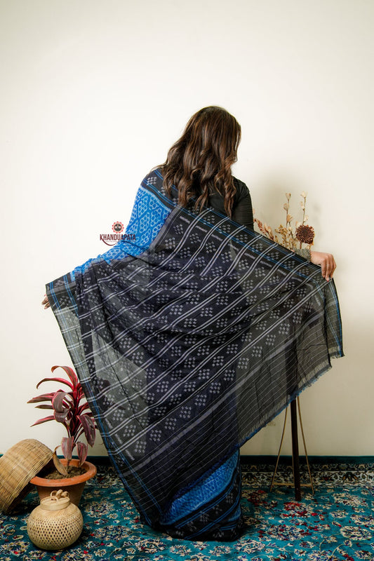 Copper Sulphate Special Design Cotton Saree For Women