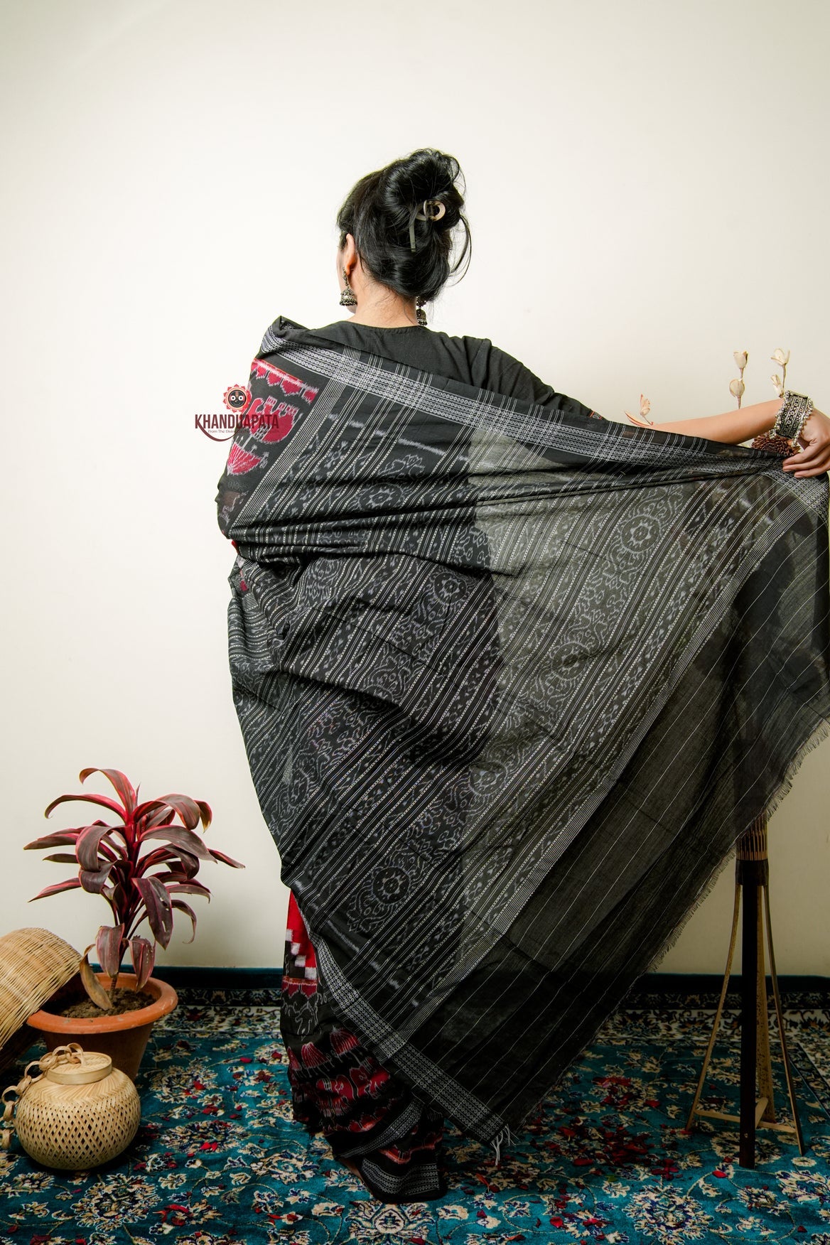 Multicolor Elephant Design Cotton Saree For Women