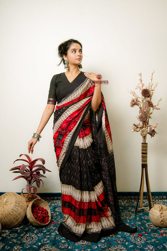 Multicolour Pasapali Design Cotton Saree For Women