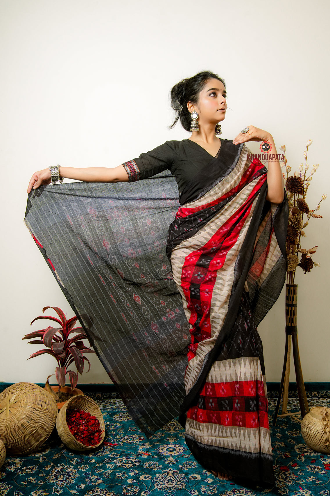 Multicolour Pasapali Design Cotton Saree For Women