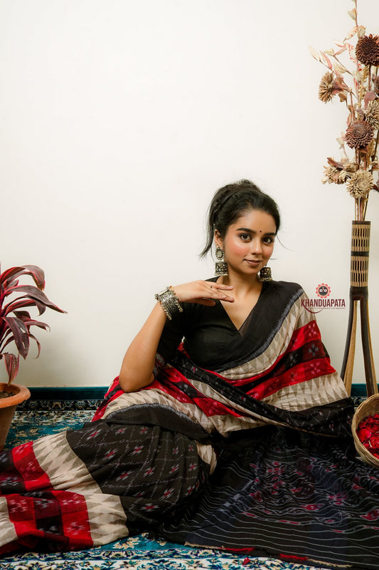 Multicolour Pasapali Design Cotton Saree For Women
