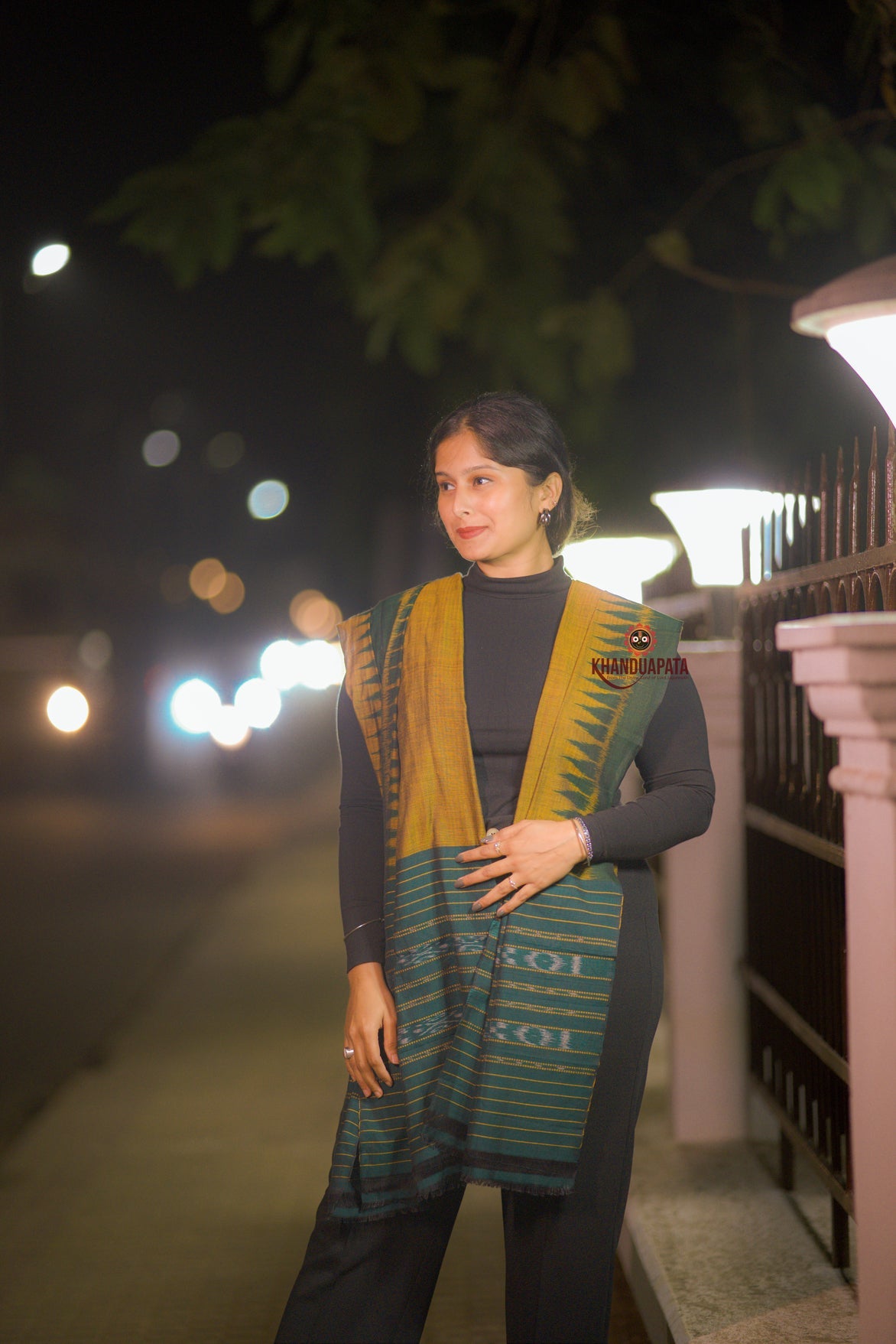 Brown Colour Plain Design Stole For Women