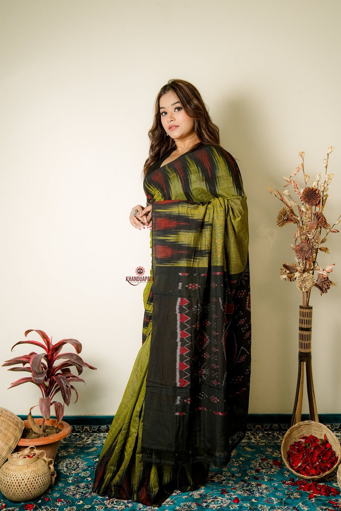 Light Meadow Special Plain Cotton Saree For Women