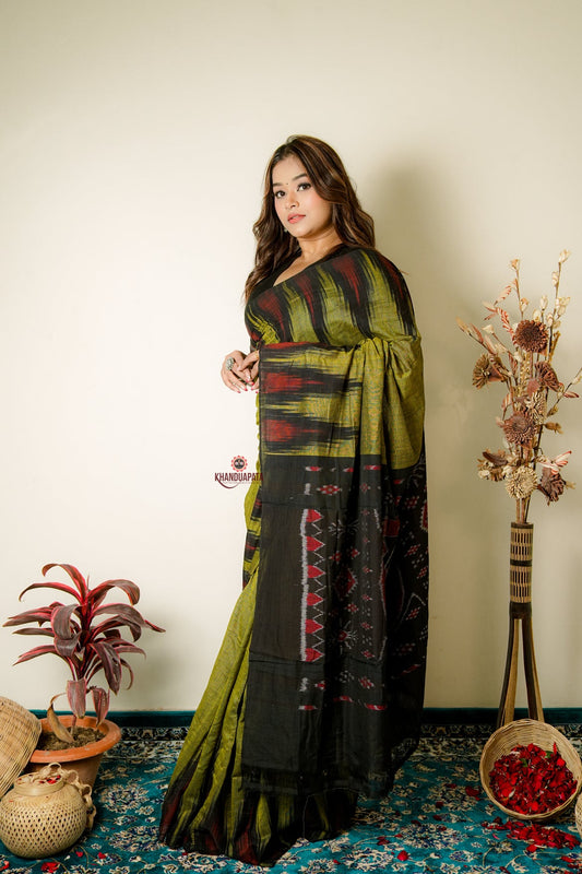 Light Meadow Special Plain Cotton Saree For Women