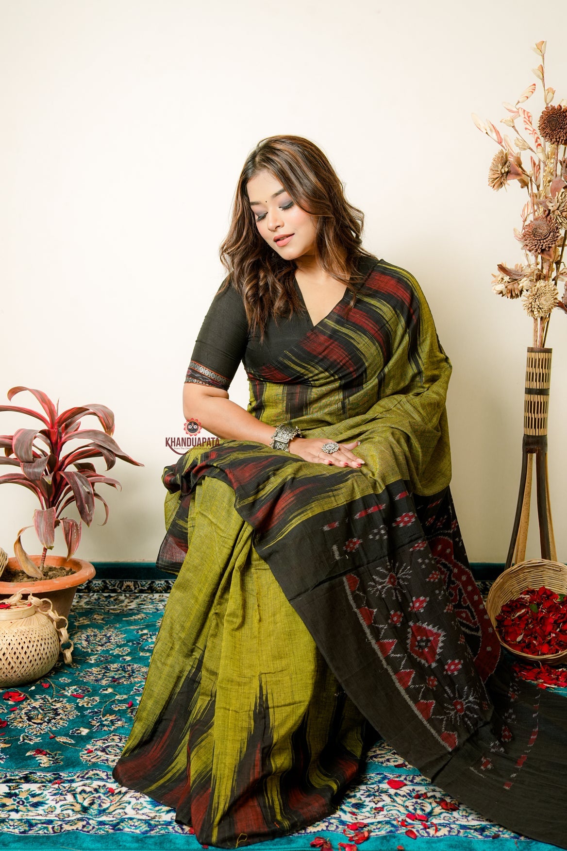 Light Meadow Special Plain Cotton Saree For Women