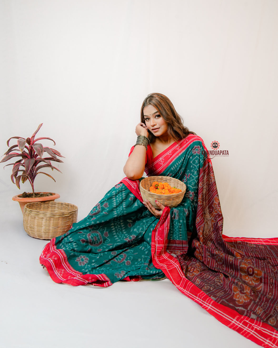 Multicolor Traditional Special Design Cotton Saree For Women