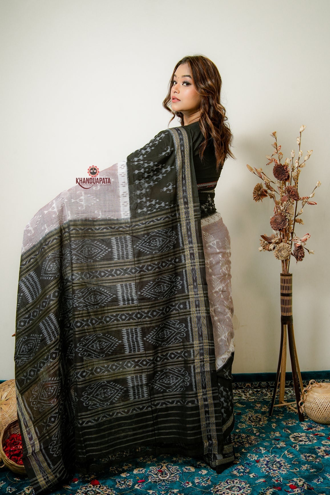 Multicolor Special Contrast Doll Design Cotton Saree For Women