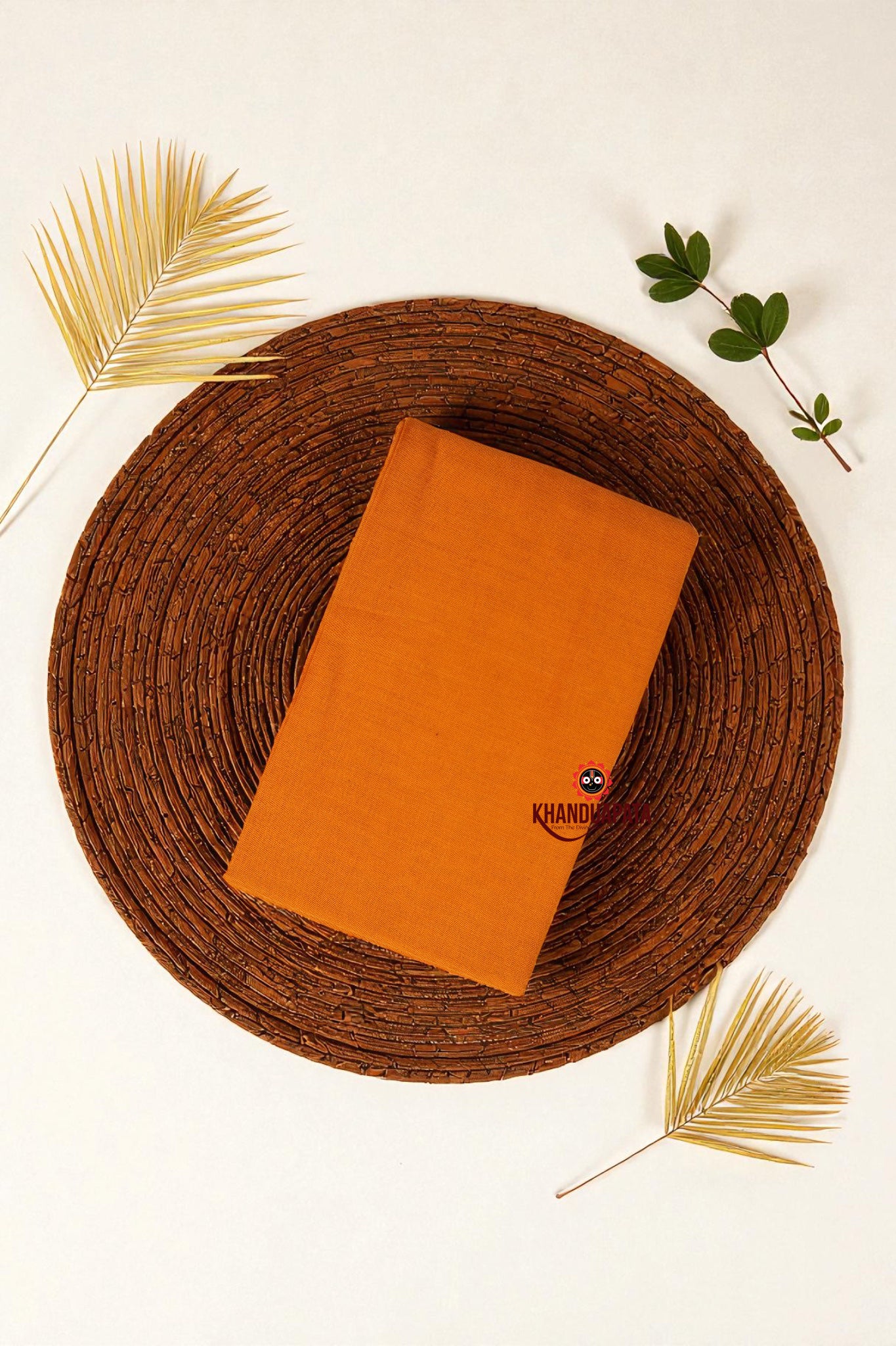 Maroon & Yellow Flower Design Unstitched Cotton Suit For Women