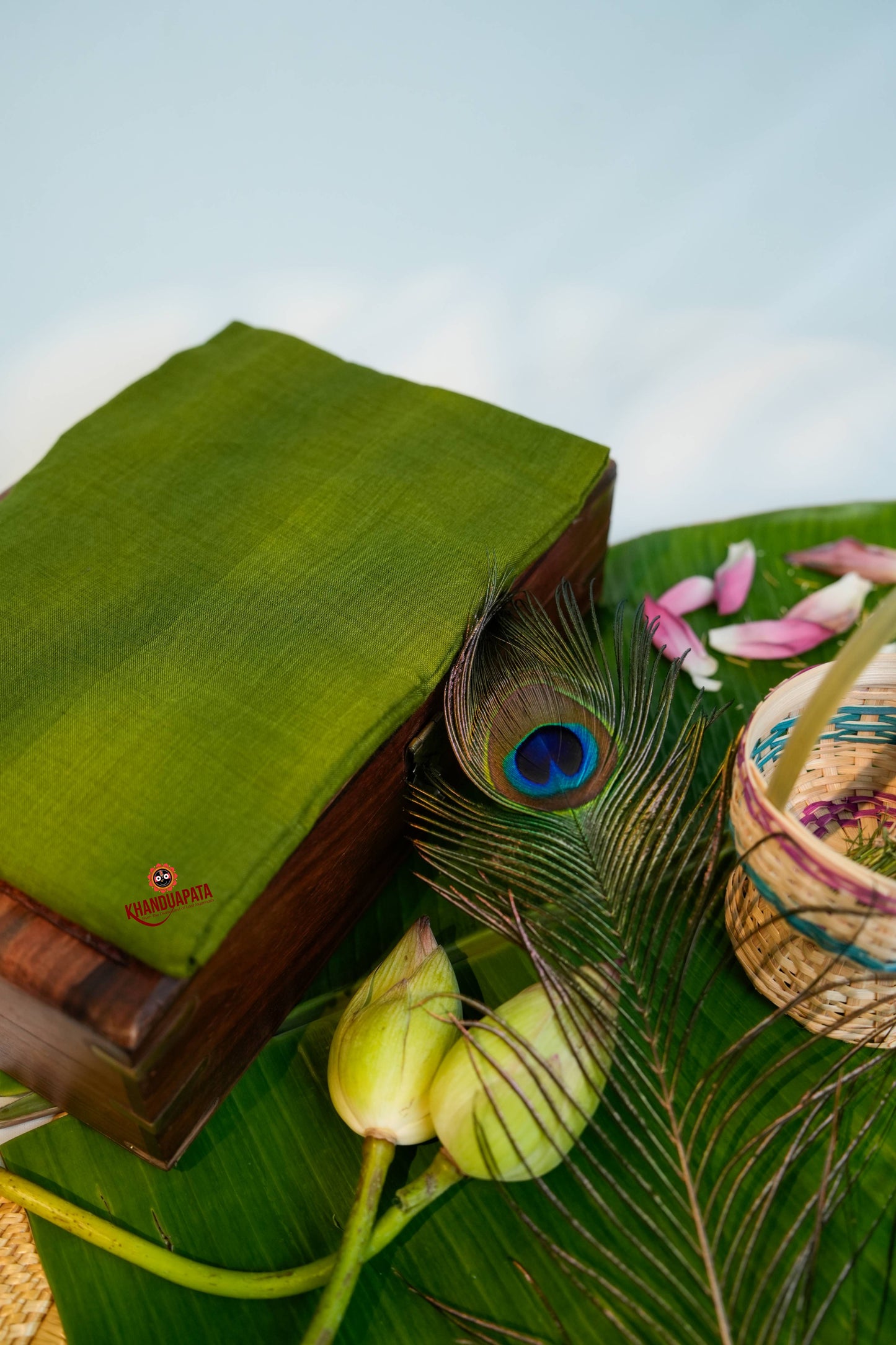 Maroon & Green Embroidery Design Unstitched Cotton Suit For Women