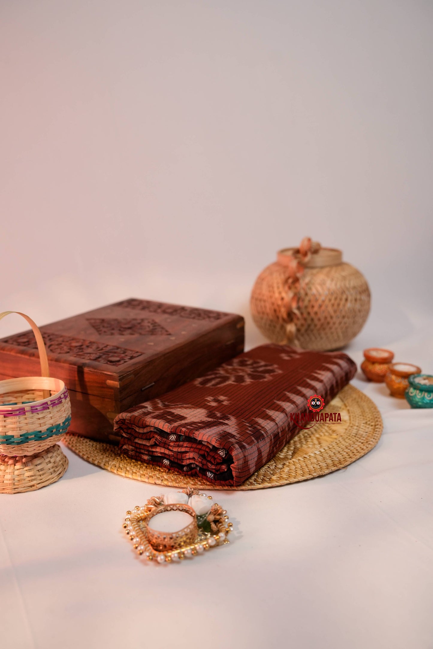 Brown & Black Special Design Cotton Saree For Women